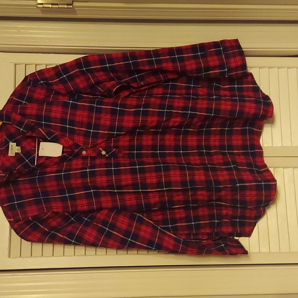 Plaid tunic top